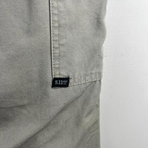 5.11 Tactical Series  Pants Women's 10 Gray Beige Double Knee Utility - Picture 3 of 5